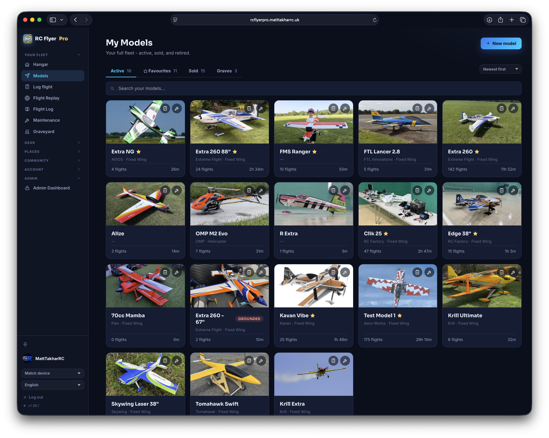 RC Flyer Pro - Models