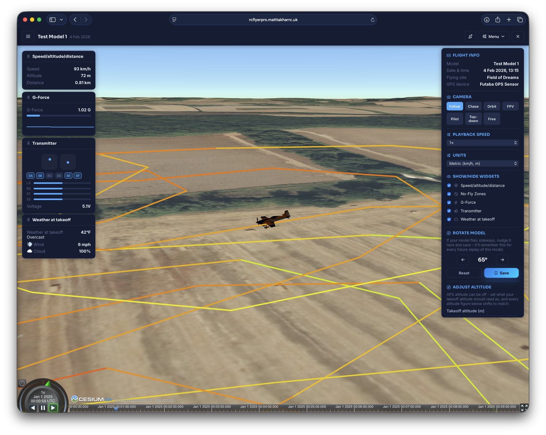 RC Flyer Pro - Flight Replay